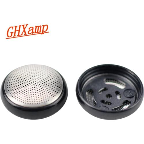 GHXAMP 15.4mm Headphone Case Cover Metal Dust Net For 13-15mm Earphone Unit Shell DIY Black 2pcs