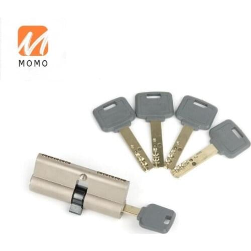 Good performance anti-drill glass door double turn door lock key cylinder