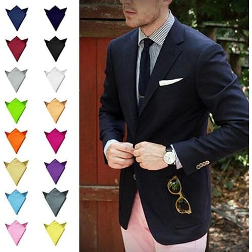 Gentleman satin solid color solid color handkerchief handkerchief handkerchief square wedding party decoration