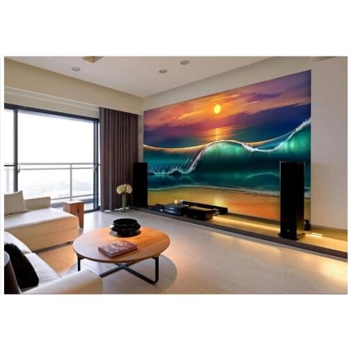 3d photo wallpaper 3d murals wallpaper for walls 3 d beauty Coast beach mural images tv wallpaper bedroom wallpaper decoration