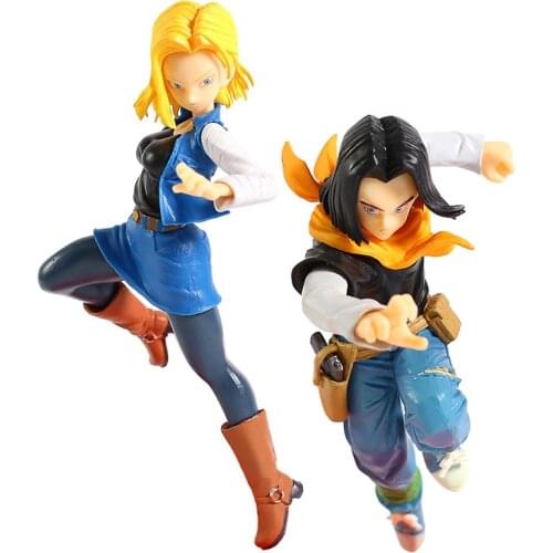 The Android Battle Android No.18 / No.17 PVC Figure Collectible Model Toy