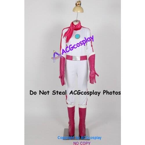 Princess Peach Cosplay Costume include boots covers and pvc made emblem