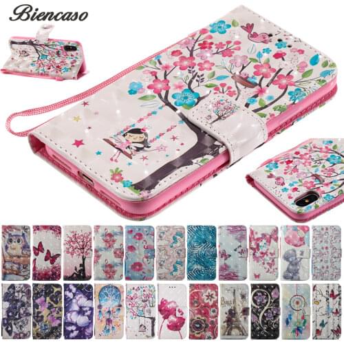 Flip Leather Case sFor iPhone XS Max Fundas For iphone X XR SE 5 5s 6 6s 7 8 Plus 7Plus Coque Butterfly Flower Wallet Cover B21