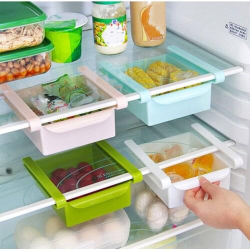 Creative Refrigerator Storage Box Kitchen Food Container Fresh Spacer Shelf Rack Drawer Fresh Sort Organizer Durable