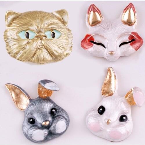 MF777 good quality rabbit fox cat Metal 18mm Snap buttons for Snap jewelry Bracelet For women girls