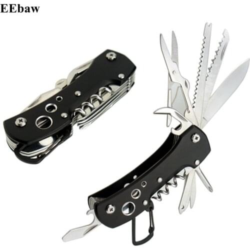 Multifunctional Folding Army Knife Pocket Outdoor Survival EDC Tool Stainless Steel Camping Tool