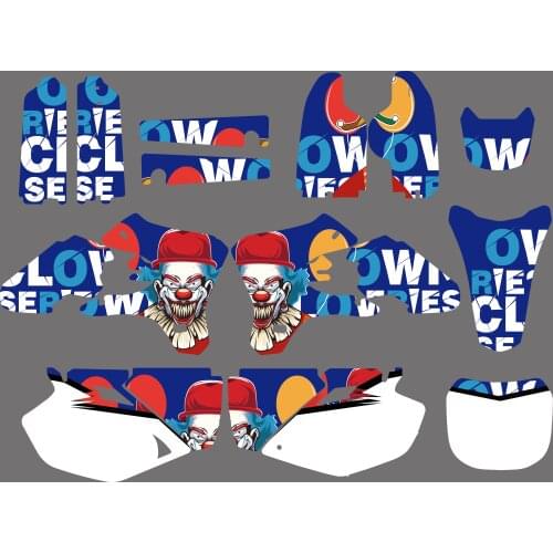 Motorcycle Team Graphics Background Decal Sticker Kits for YAMAHA YZ250F YZ450F YZF 250 450 2003-2005 YZ 250 450 F 250F 450F