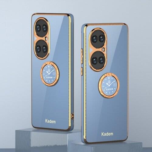 Soft Pretty Case for Huawei P50 Pro case P40 P30 Pro Soft Ring Holder Camera Protect Cover for Huawei Mate 40 Pro mate 30