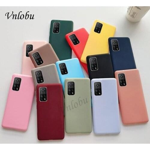 For Xiaomi 10T 9 Pro 10 Ultra CC9 E POCO F1 9 8 SE Soft Silicone Solid Color Phone Case For Xiaomi Note 10 Lite Matte Back Cover