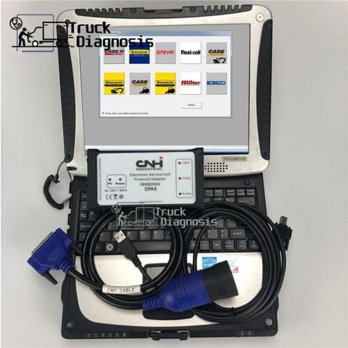 CF19 Laptop+9.4 CNH Est Diagnostic Kit,CNH Est for New Holland Case Diagnostic Dpa5 Cnh Agriculture Construction Diagnostic Tool