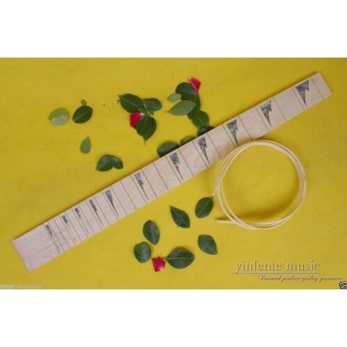 New Electric Guitar Fretboard Natural maple 24 fret 25.5 inch Shark tooth inlaid