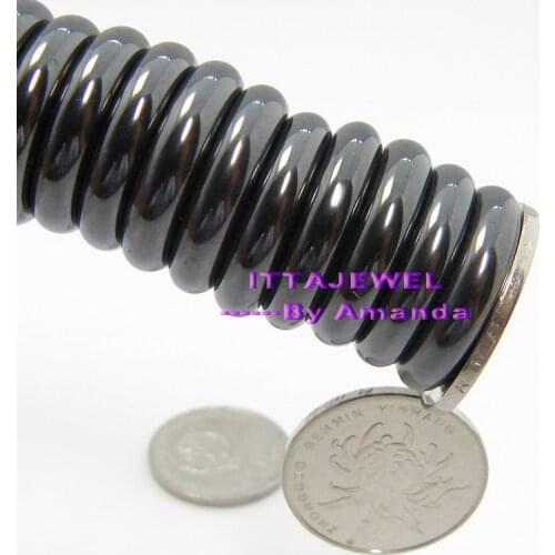 Wholesale 20pcs Magnetic Hematite Arc Rings For Men and Women