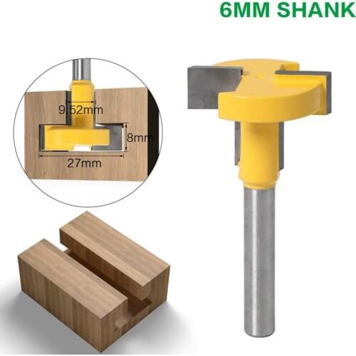 1/2 Pcs Top Quality T-Slot & T-Track Slotting Router Bit - 6mm Shank For Woodworking Chisel Cutter Hook / frame slotting