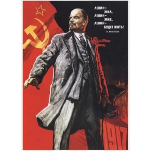 Full Square Diamond embroidery Lenin & Stalin Retro poster DIY 3D Diamond painting Cross stitch Full Round Diamond mosaic WG1743