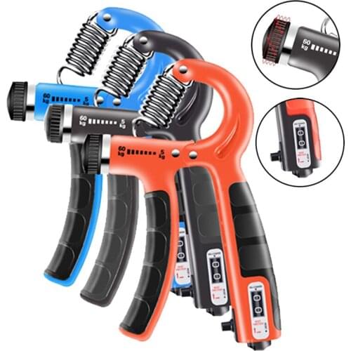 Countable Adjustable 5-60Kg Gripper Increase Strength Spring Pinch Carpal Expander Fitness Hand Exerciser Grip Wrist Training