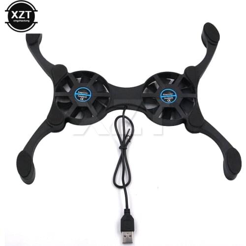 Foldable USB Laptop Cooling Pads With Double Fans Mini Octopus Notebook Cooler Cooling Pad For 7-15 Inch Notebook Laptop
