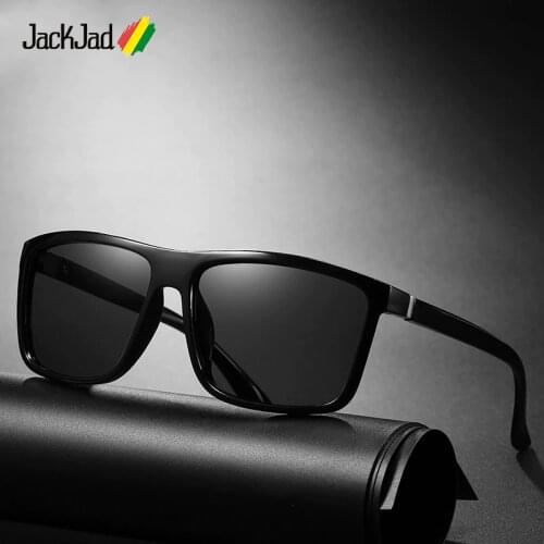 JackJad 2021 Fashion Cool Square Style Polarized Driving Sunglasses For Men Vintage Brand Design Sun Glasses Oculos De Sol 6625