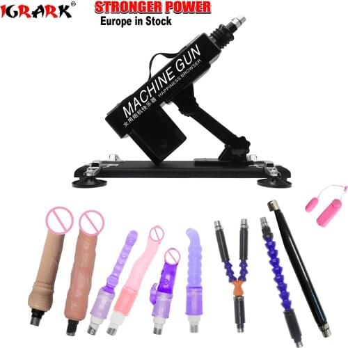 IGRARK Men and women sex machine with sex toys for women and men - Automatically retractable dildos for men and women Pump gun