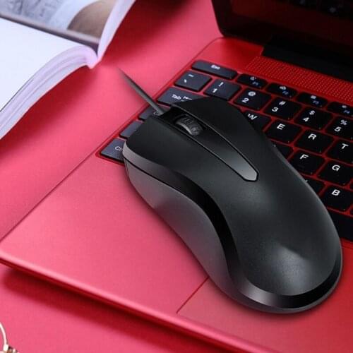 V12 Computer Optical Mouse 1000 DPI Classic Wired USB Ergonomic Mice Silent Click for PC Computer/ Laptop/ Desktop