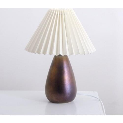 Japanese Creative LED Table Lamps for Living Room Vintage Retro Bedroom Bedside Desk Lights Coffee Decor Ceramic Light Fixtures