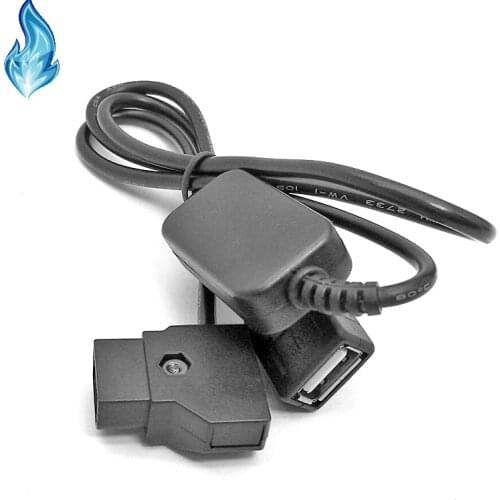 10Sets Anton Battery D-Tap Male Connector to DC 5V Female USB Power Charging Cable for Apple iPhone Android Mobile Phone MP3 MP4