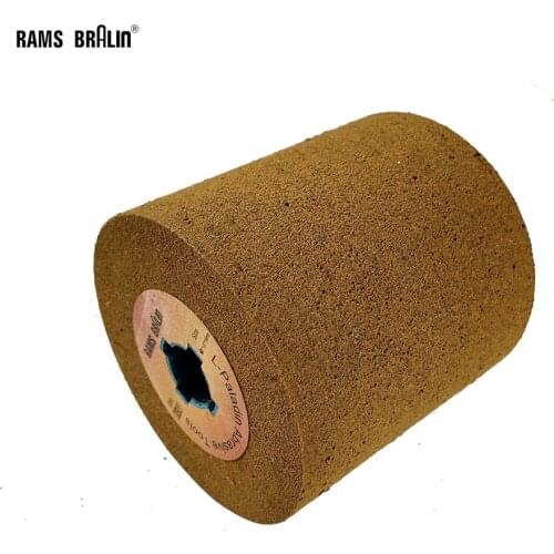 100*100*19mm Snow Wire Drawing Rubber Polishing Wheel Drum Burnishing Wheel