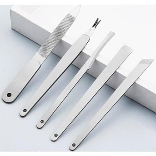 5pcs Toe Pedicure Knife Nail Clipper Feet Scraper Tools Dead Skin Removers Nail Foot Care Tool Kit Ingrown Cuticle Tools