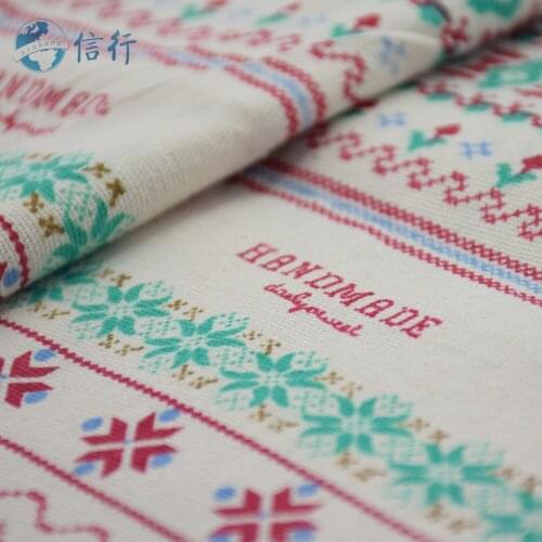 50*150cm Printed Cotton Linen Fabric For Patchwork Quilting Sewing DIY Sofa Table Cloth Furniture Cover Cushion Fabric#3425