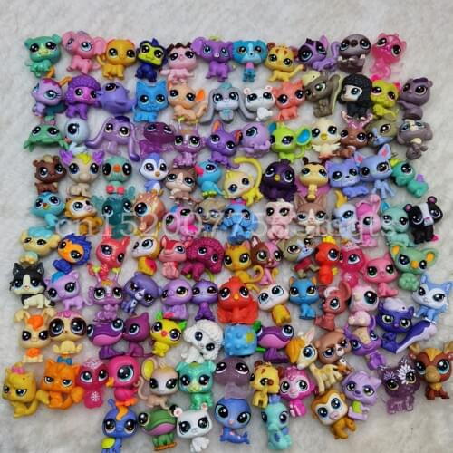 12pcs 2-3cm Old Pet Toys Cat Puppy Figure Mini dolls Toy Figures Classic Little Pet Cat Dog Animal Action figures Toys