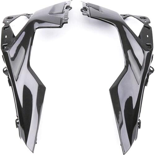 Motorcycle Accessories Shell Middle Seat Side Panel Carbon Fiber For Kawasaki Ninja 400 2018 2019 Modified Car Shell Black