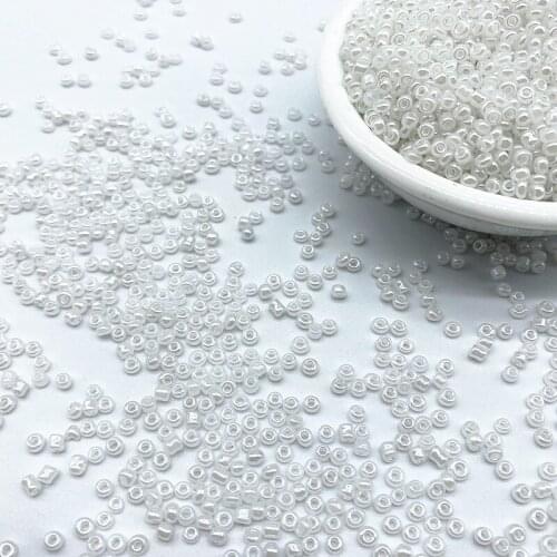 15g/lot 2--4mm Cream Beads Charm Czech Glass Seed Beads DIY Bracelet Necklace Beads for Jewelry Making #01