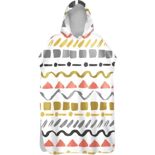 Microfiber Quick Drying Wetsuit Changing Robe Beach Poncho Towel With Hooded For Swimming Beach Surf Lightweight Bath Towel