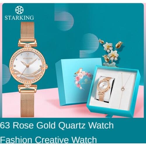 Watch new style diamond 63 rose gold quartz watch fashion creative watch female