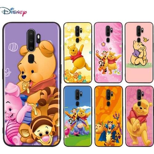 Disney Winnie the Pooh For OPPO A11 X A9 A12 E A93 A92 A73 A72 A53 S A52 A32 A31 AX7 A7 A5 Pro 2020 Black Phone Case