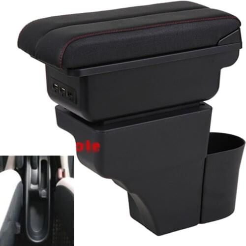 For Nissan Note armrest box USB Charging heighten Double layer