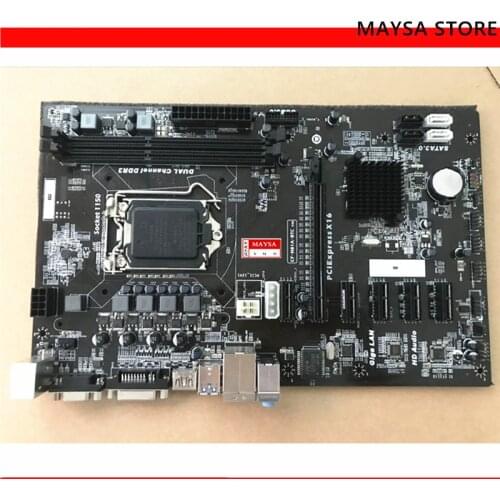 Mining motherboard H81P BTC motherboard 6GPU 6PCI-E H81A-BTC motherboard CF-H81A-BTC LGA 1150 DDR3 H81 BTC PRO H81