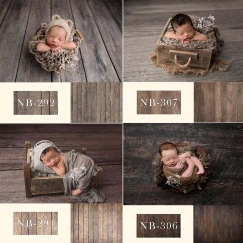 Newborn Backdrop for Photography Baby Shower Birthday Party Wood Floor Photo Background for Children Studio