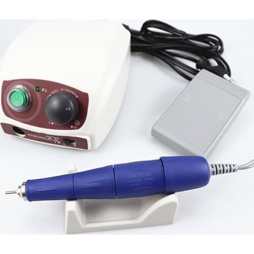 Strong 210 105L 65W 40000RPM Electric Nail Drill Machine 210 Model Handpiece Manicure Pedicure Nail File Bit Nail Art Equipment