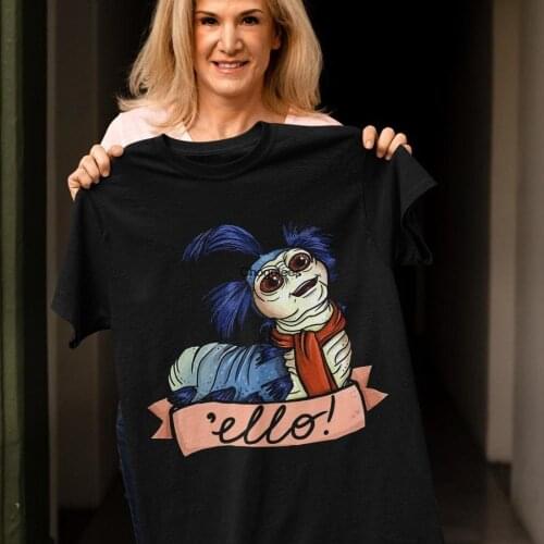 Ello Labyrinth The Worm 'Ello Cult Music T Shirt Men WomenBaggy Boyfriend Shirt