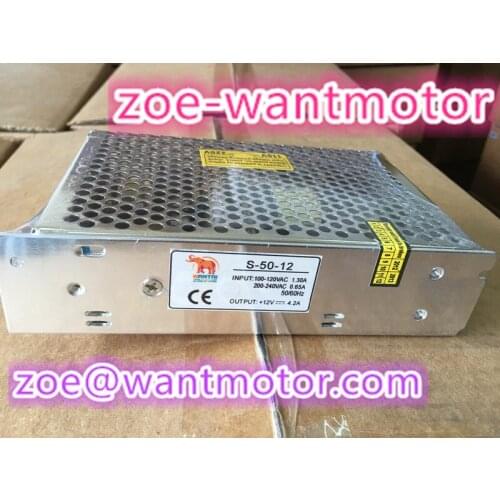 Best Quality WANTAI 12V 4A 50W Switching Power Supply AC110 220V To DC Driver for LED Strip CE ISO ROHS