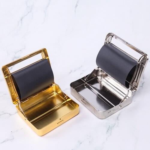 Metal Tobacco Rolling Box Cigarette Roller Rolling Machine Cigarette Rolling Box Cigarette Maker Tobacco Roller Joint Roller