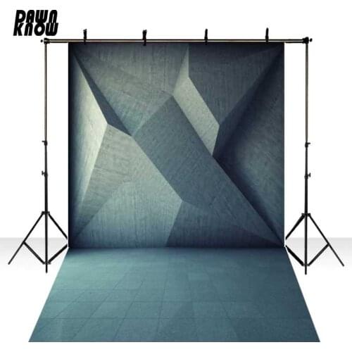 DAWNKNOW New Fabric Polyester Photography Backdrops Vintage Vinyl backgrounds Concrete Wall Brick Ground For Photo Studio 660