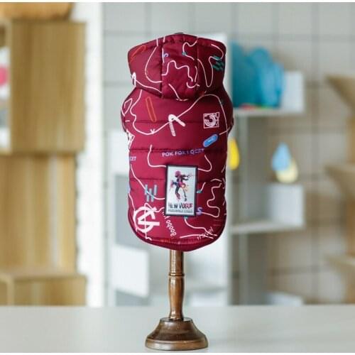 Clothes For Small Dogs Winter Warm Puppy Pet Dog Coats Waterproof Hooded Dog Jacket Chihuahua Yorkie Clothing Overalls