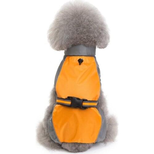 Solid Polyester Raincoat Pets Dogs Large Small Dogs Windproof Rainproof Clothing Autumn/Winter Ponchos Storm Raincoat