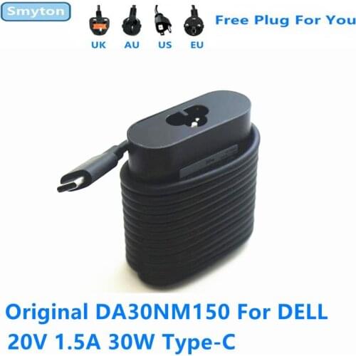 Original 30W Laptop AC Adapter Charger For DELL 20V 1.5A 12V 2A 5V 2A TYPE-C DA30NM150 LA30NM150 HA30NM150 USB-C Power Supply