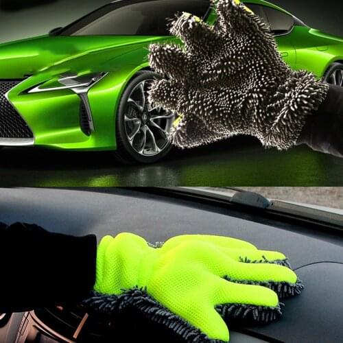 Palm Shape Ultra Portable Microfiber Multifunctional Car Wash Mitt Anti Scratch Wash Glove Car Wash Tools