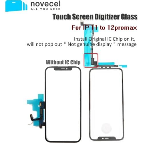 Novecel NO TOUCH IC TP Digitizer For iPhone 11 12 Pro Max Touch Screen Glass Display LCD Original Touch IC Chip Need Re-Install