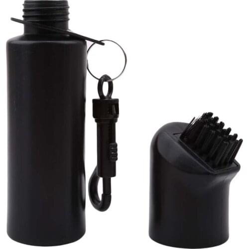 Golf Club Brush Golf Scrub Wet Detachable With Lanyard Ergonomic Design Golf Iron Ball Cleaning Brush Cleaner With Water Bottle