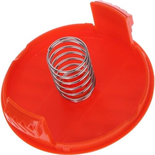 Replacement Spool Cap Covers With Spring For Black+Decker Trimmer Weed Eater New