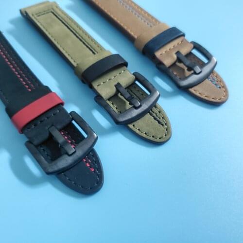Stitching Leather Strap Wristband For Oneplus Watch Band Bracelet One Plus Smartwatch Watchband Replaceable accessories